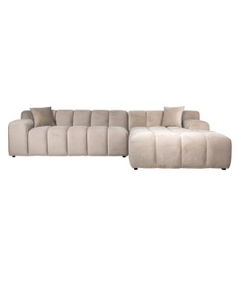 Угловой диван Cube khaki velvet 325x195cm (арт.S5137)