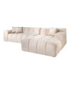 Corner sofa Cube sand velvet 325x195cm (арт.S5137) Richmond