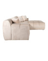 Corner sofa Cube sand velvet 325x195cm (арт.S5137) Richmond