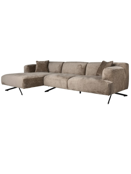 Corner sofa Donovan taupe chenille 300x150cm (арт.S5138) Richmond