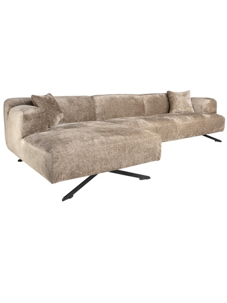 Corner sofa Donovan taupe chenille 300x150cm (арт.S5138) Richmond