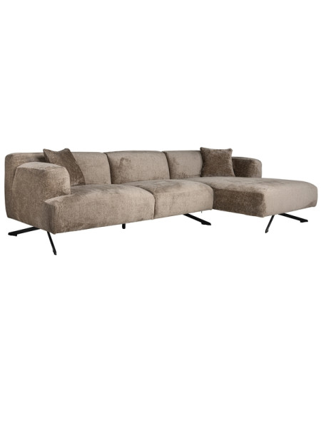 Corner sofa Donovan taupe chenille 300x150cm (арт.S5139) Richmond