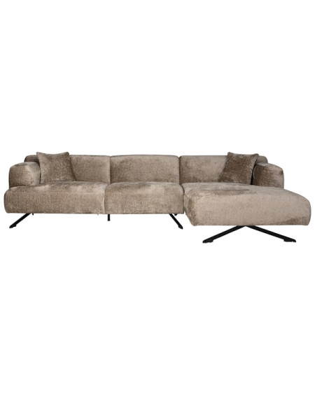Corner sofa Donovan taupe chenille 300x150cm (арт.S5139) Richmond