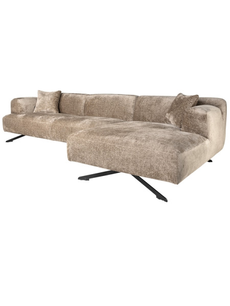 Corner sofa Donovan taupe chenille 300x150cm (арт.S5139) Richmond