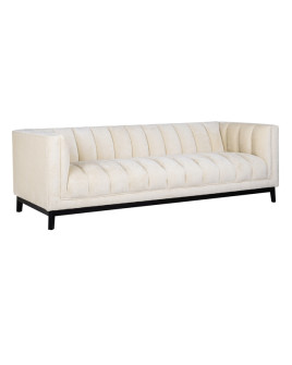 Диван Beaudy white chenille 230x95cm (арт.S5141)