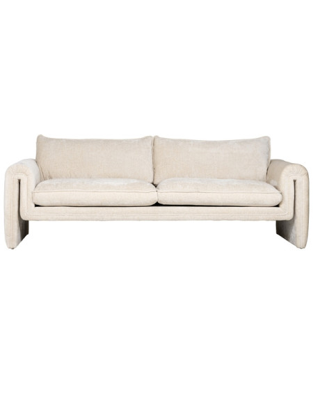 Sofa Sandro white chenille 230x90cm (арт.S5143) Richmond