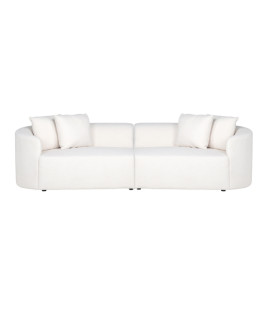 Sofa Grayson arm white furry 280x90cm (арт.S5200)