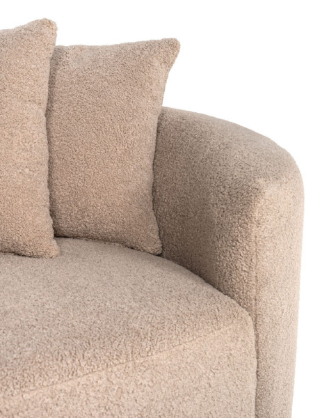 Sofa Grayson arm right sand furry 140x88cm (арт.S5200) Richmond