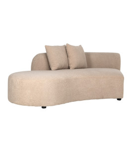 Sofa Grayson ottoman left sand furry 210x150cm (арт.S5200)