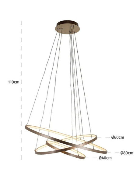 Люстра Amira gold Ø80cm (арт.HL-0124) Richmond