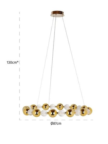 Hanging lamp Chanda gold Ø87cm (арт.HL-0133) Richmond