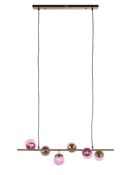 Hanging lamp Bente pink L108cm (арт.HL-0144) Richmond