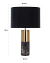 Настольная лампа Nyo black Ø40cm (арт.LB-0111) Richmond