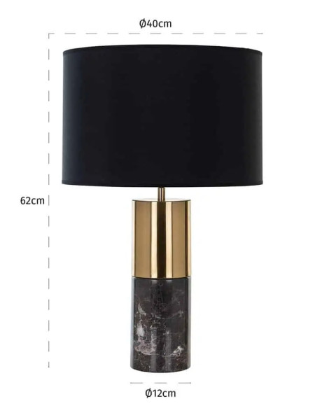 Настольная лампа Nyo black Ø40cm (арт.LB-0111) Richmond
