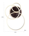Celling lamp Mosa bronze 44x60cm (арт.PL-0009) Richmond