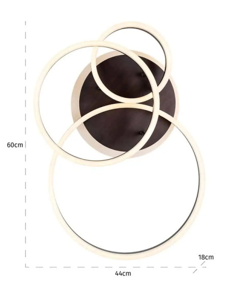 Celling lamp Mosa bronze 44x60cm (арт.PL-0009) Richmond