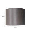 Абажур Antracite cilinder XL Ø50cm (арт.LK-0051) Richmond