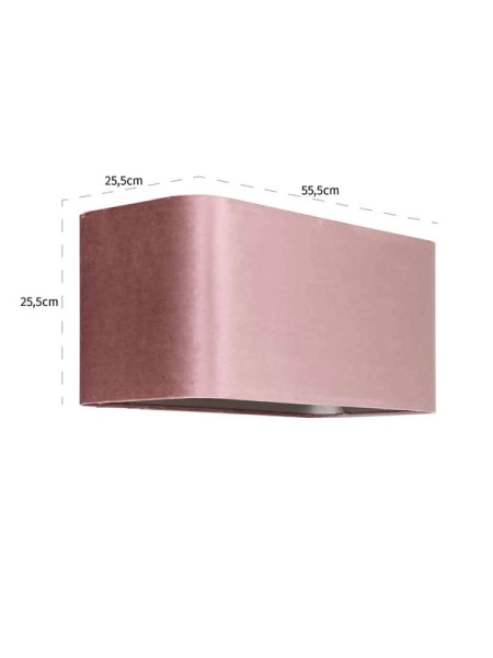 Абажур Old rose rectangulare 55x25cm (арт.LK-0052) Richmond