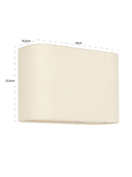 Lampshade Soho white boucle RECS 35x15cm (арт.LK-0058) Richmond