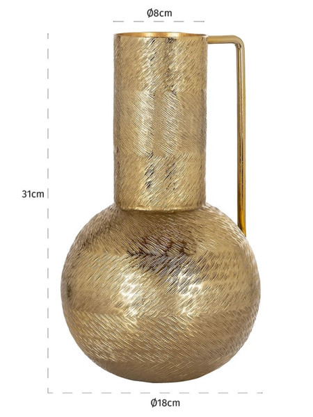 Vase Leia small gold H31cm (арт.VA-0279) Richmond