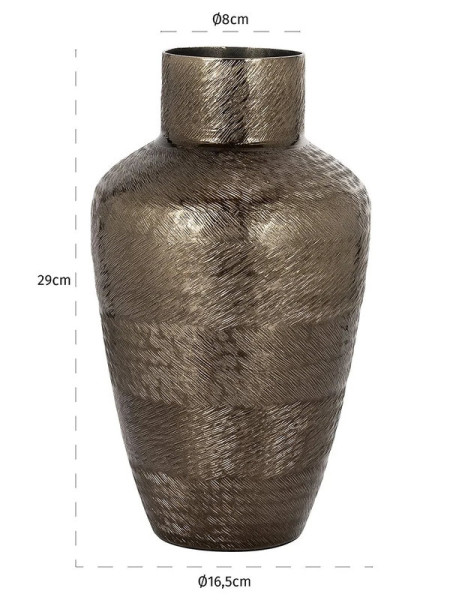 Vase Joah small smoke black H30cm (арт.VA-0281) Richmond