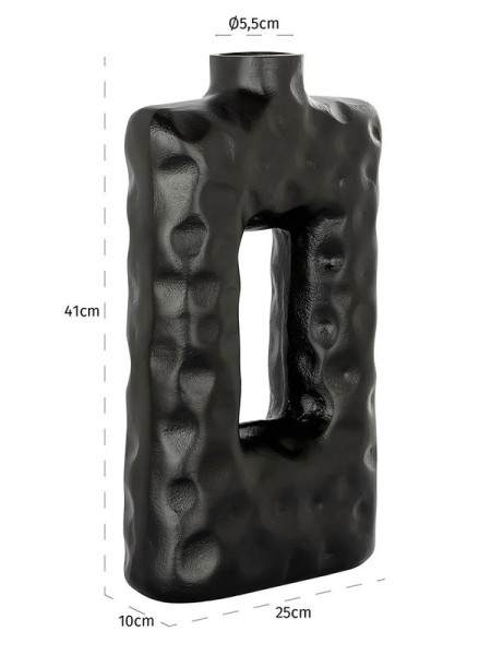 Vase Alain black H40cm (арт.VA-0284) Richmond
