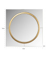 Wall Mirror Briana gold 50x50cm (арт.MI-0098) Richmond
