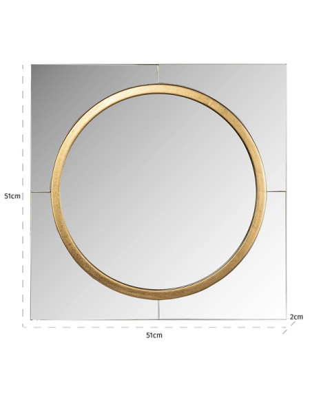Wall Mirror Briana gold 50x50cm (арт.MI-0098) Richmond