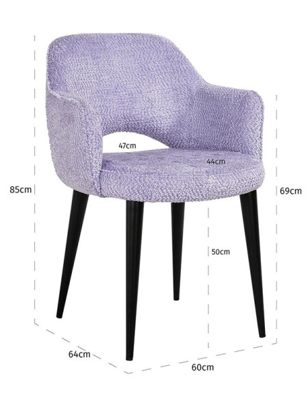 Стул Giovanna lovely lavender (арт.S4483) Richmond