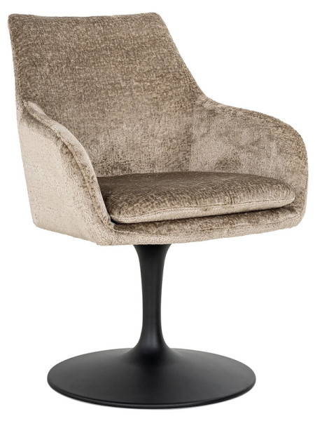 Вращающийся стул Marlon taupe chenille (арт.S4728) Richmond