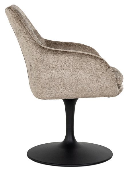 Вращающийся стул Marlon taupe chenille (арт.S4728) Richmond
