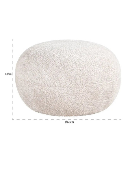Pouffe Jace lovely cream Ø65cm (арт.S4737) Richmond