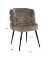 Chair Stella stone chenille (арт.S4745) Richmond