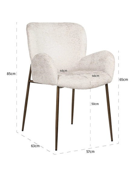 Стул Amber cream fusion (арт.S4746) Richmond