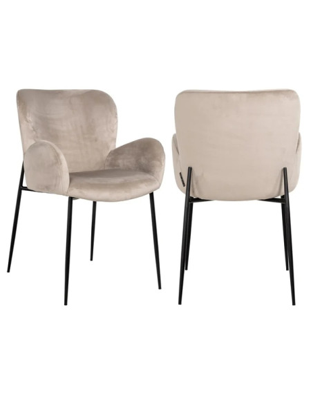 Стул Amber khaki velvet (арт.S4746) Richmond