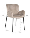 Стул Amber khaki velvet (арт.S4746) Richmond