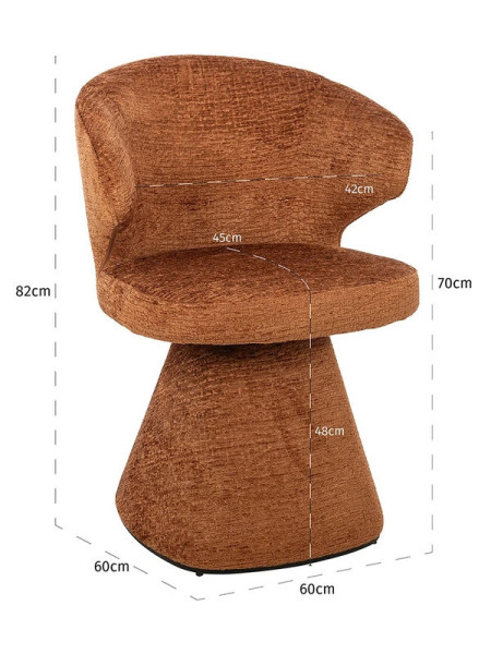 Стул Gatsbi copper fusion (арт.S4748) Richmond