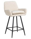 Обертовий напівбарний стілець Linsey beige chenille (арт.S4751) Richmond