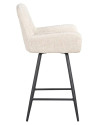 Обертовий напівбарний стілець Linsey beige chenille (арт.S4751) Richmond