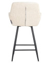 Обертовий напівбарний стілець Linsey beige chenille (арт.S4751) Richmond