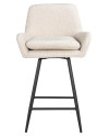 Обертовий напівбарний стілець Linsey beige chenille (арт.S4751) Richmond