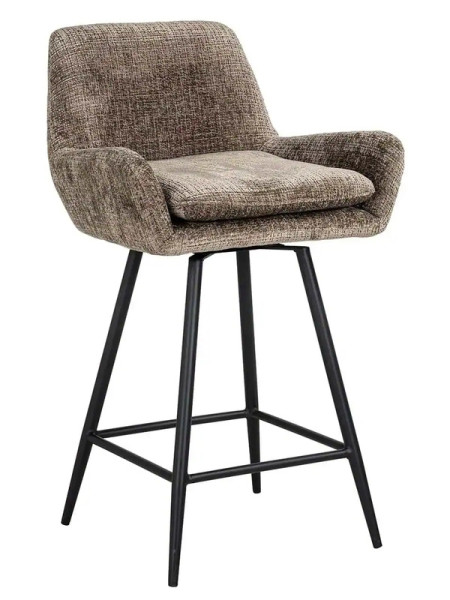 Обертовий напівбарний стілець Linsey stone chenille (арт.S4751) Richmond