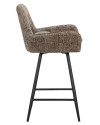 Обертовий напівбарний стілець Linsey stone chenille (арт.S4751) Richmond