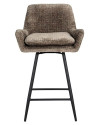 Обертовий напівбарний стілець Linsey stone chenille (арт.S4751) Richmond