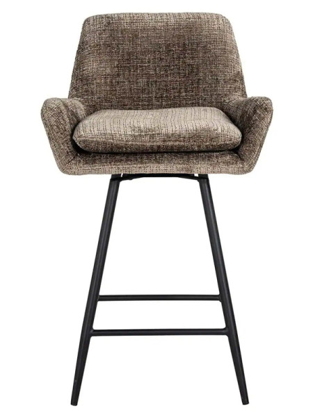 Обертовий напівбарний стілець Linsey stone chenille (арт.S4751) Richmond