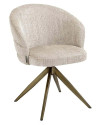 Вращающийся стул Zendaya beige chenille (арт.S4754) Richmond