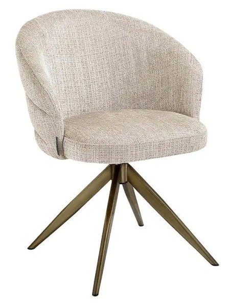 Вращающийся стул Zendaya beige chenille (арт.S4754) Richmond