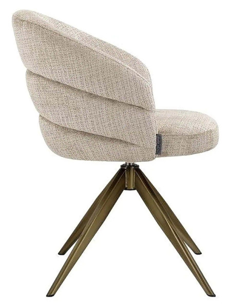 Вращающийся стул Zendaya beige chenille (арт.S4754) Richmond