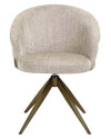 Вращающийся стул Zendaya beige chenille (арт.S4754) Richmond