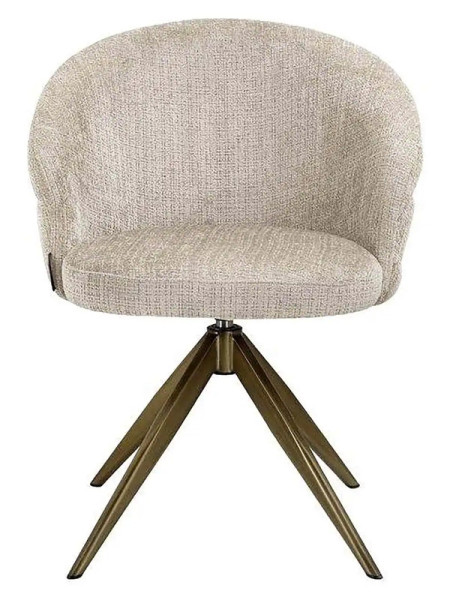 Вращающийся стул Zendaya beige chenille (арт.S4754) Richmond